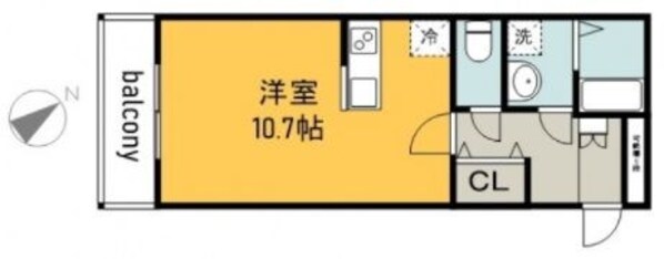 ピーエス庚午北の物件間取画像